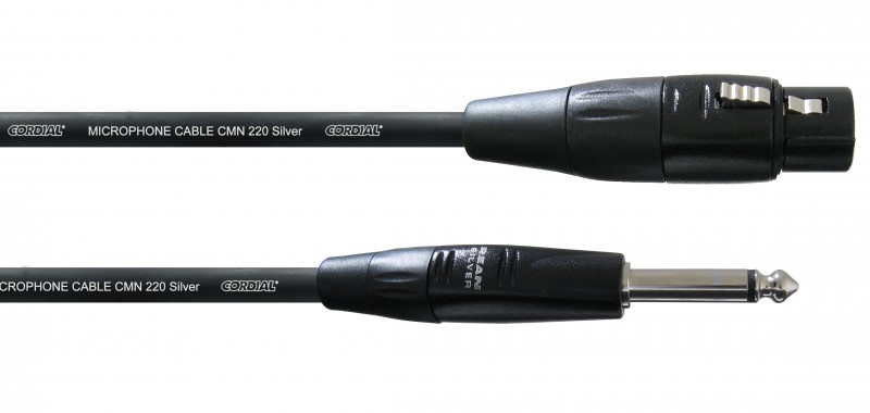 Cordial CIM 5 FP - микрофонный кабель XLR female/моно джек 6,3 мм, 5,0 м, черный в магазине для музыкантов Рок-н-Ролл