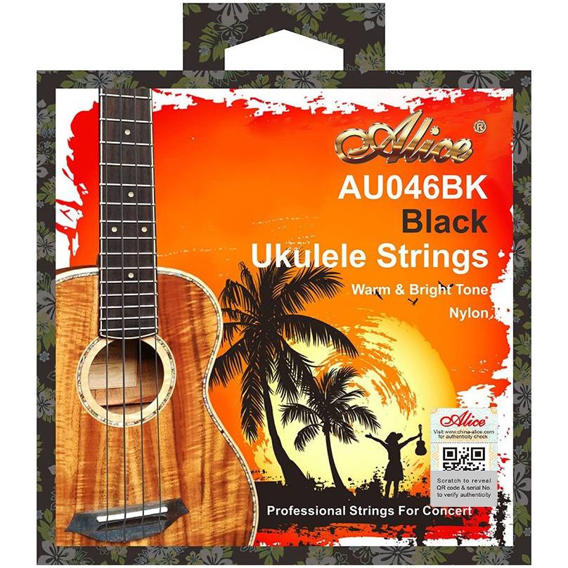 Alice AU046BK-B - Струны для укулеле баритон, натяжение Standard, черный в магазине для музыкантов Рок-н-Ролл