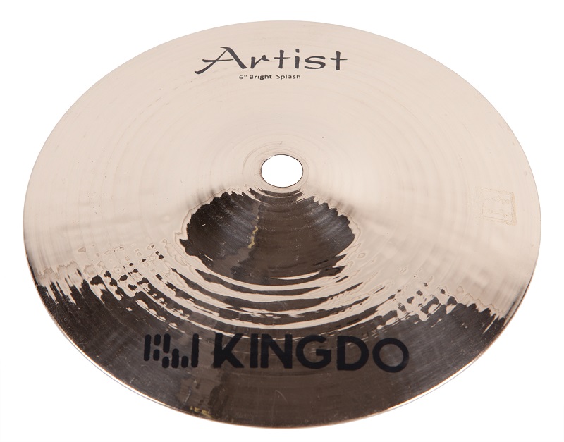 KINGDO 6" ARTIST BRIGHT SPLASH - Тарелка splash 6", B20, тонкая, полировка, средне-яркий тембр в магазине для музыкантов Рок-н-Ролл