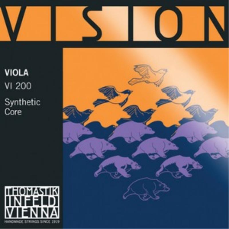 Thomastik VI200 Vision - Комплект струн для альта размером 4/4, среднее натяжение в магазине для музыкантов Рок-н-Ролл