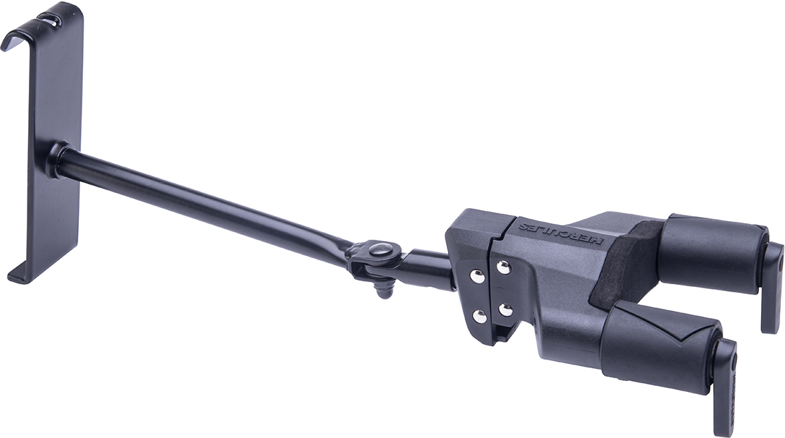 Hercules GSP40HB+ - Крючок для гитары настенный с автозахватом для панели-сетки в магазине для музыкантов Рок-н-Ролл