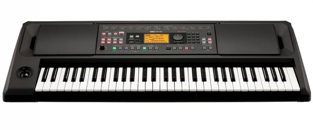 KORG EK-50 L - синтезатор с автоаккомпаниментом 61 клавиша, полифония 64 голоса, подставка для нот в магазине для музыкантов Рок-н-Ролл