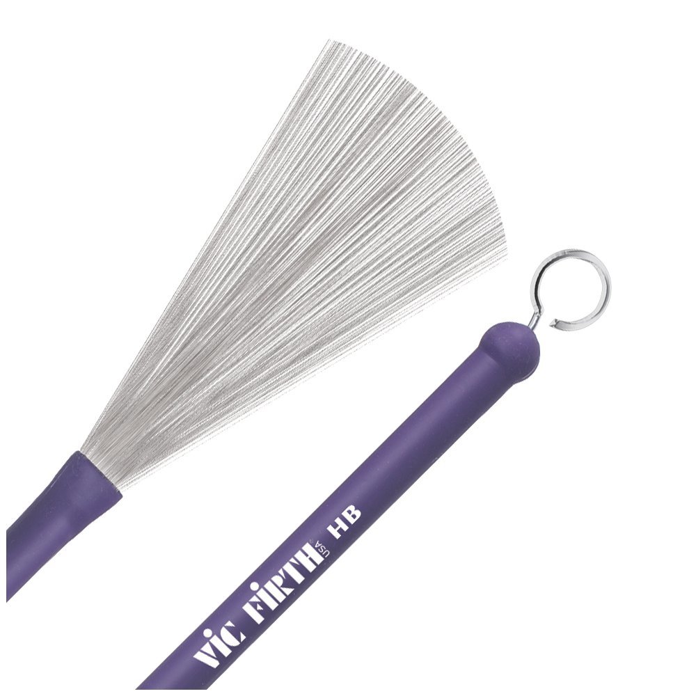 Vic Firth HB Heritage Brush - металлические барабанные щётки, прорезинненая ручка, выдвижные в магазине для музыкантов Рок-н-Ролл