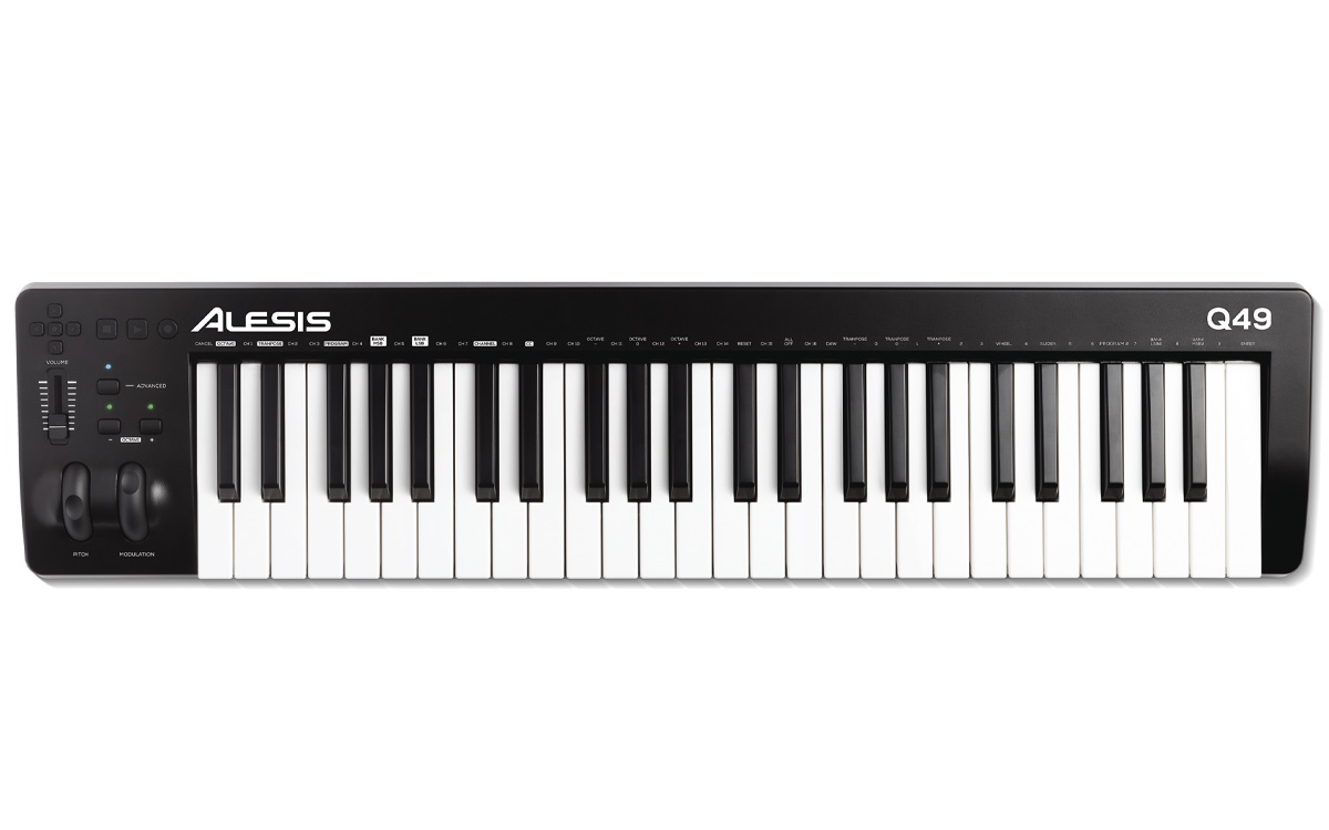 ALESIS Q49mk2 - MIDI-контроллер, 49 клавиш в магазине для музыкантов Рок-н-Ролл