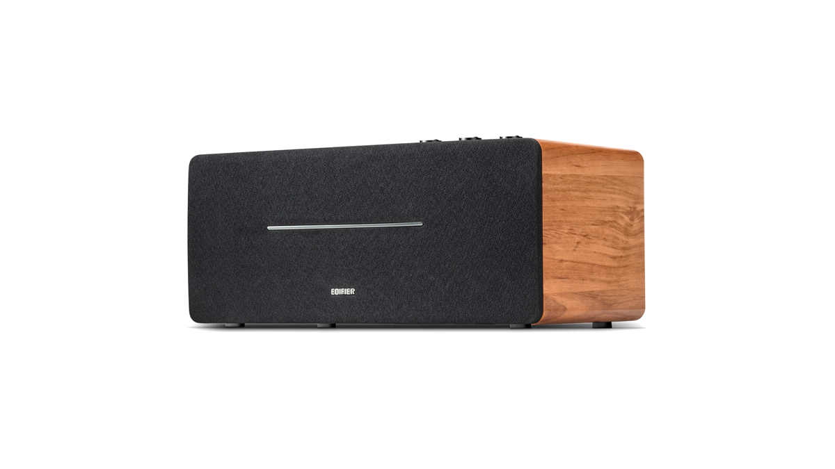 EDIFIER D12 brown - Стационарная Bluetooth-стереоколонка с полностью деревянным корпусом в магазине для музыкантов Рок-н-Ролл
