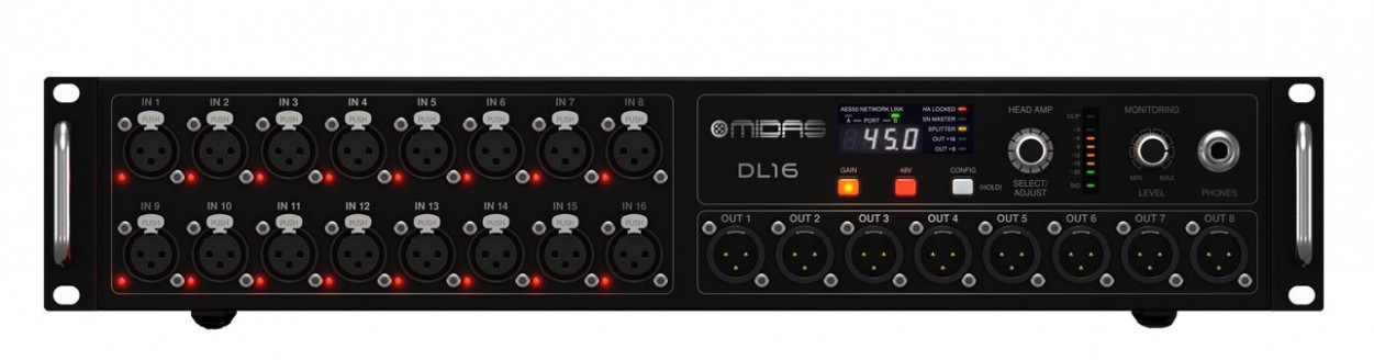 Midas DL16 - Фиксированный блок входов/выходов в магазине для музыкантов Рок-н-Ролл