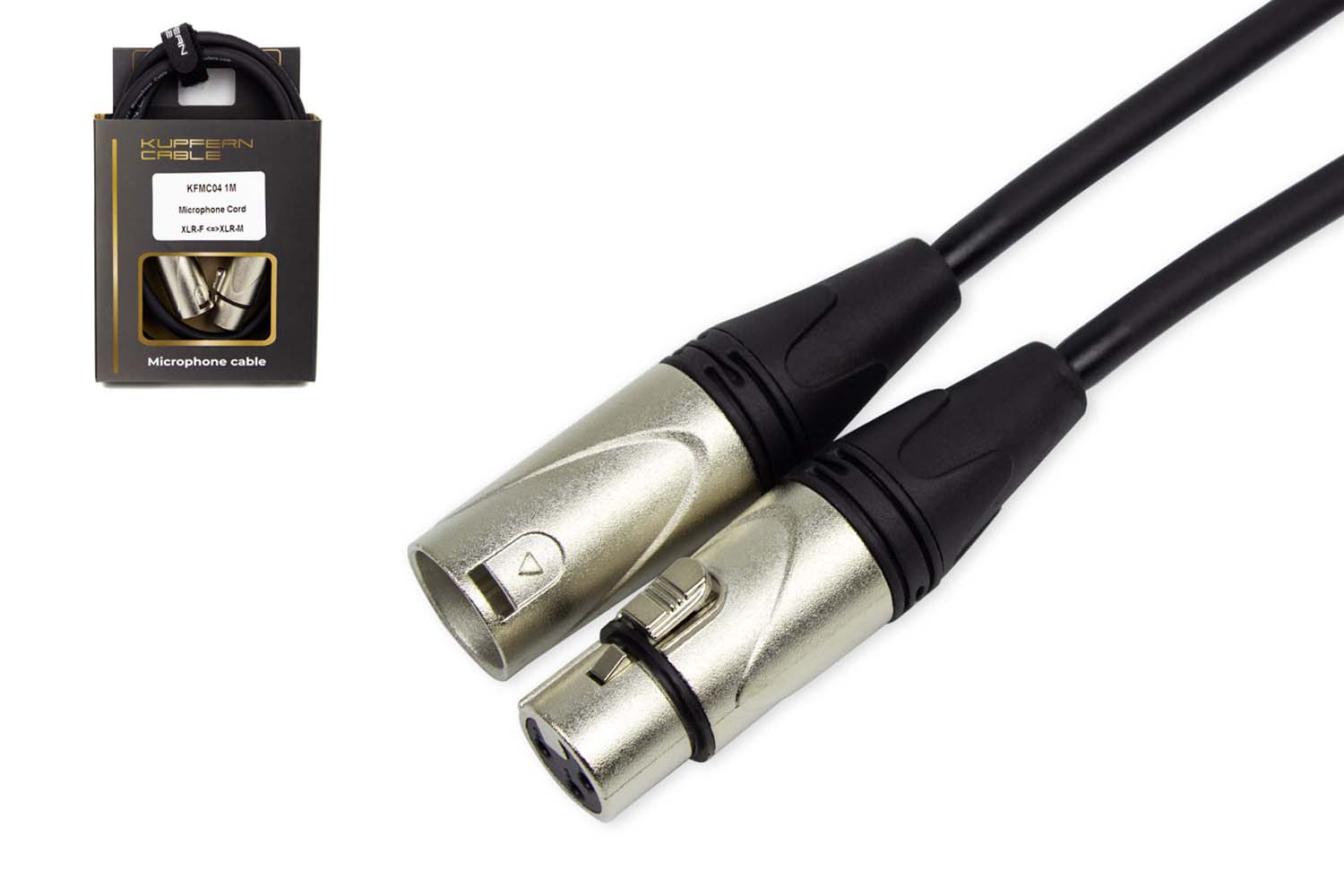 KUPFERN KFMC04 1M - Шнур микрофонный  XLR (мама) <=> XLR (папа) в магазине для музыкантов Рок-н-Ролл