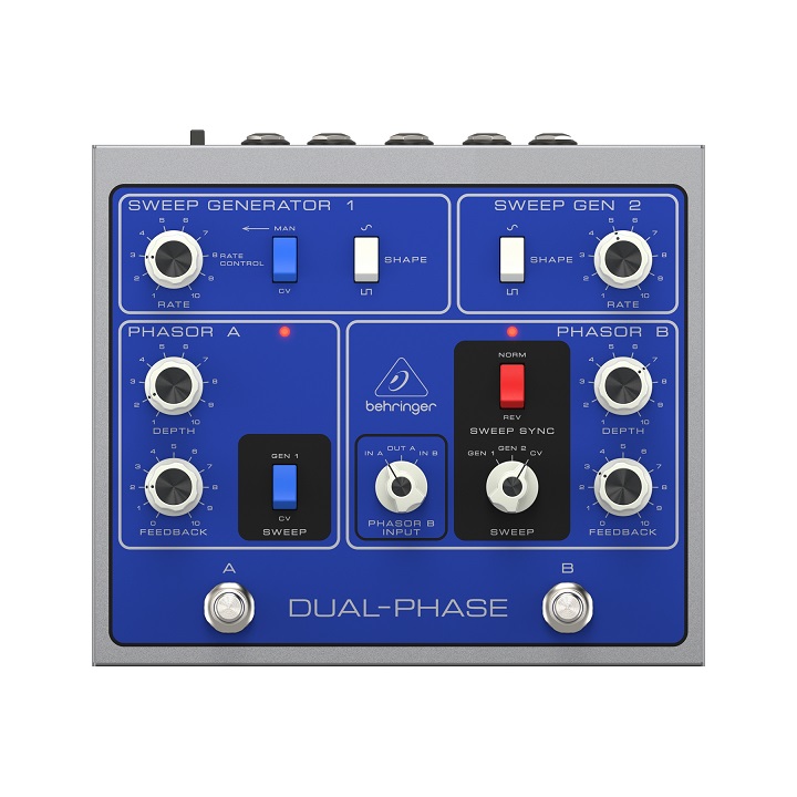 Behringer DUAL-PHASE - аутентичный классический фейзер для гитар, бас-гитар и клавиш в магазине для музыкантов Рок-н-Ролл