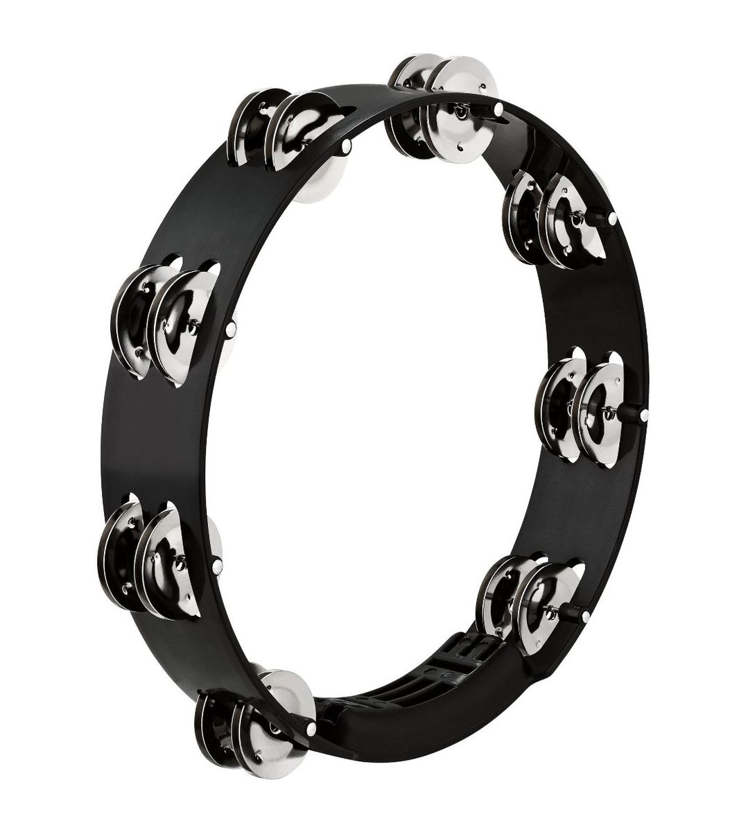 Meinl HTT10BK - тамбурин пластиковый двухрядный 10", без мембраны, сталь, цвет чёрный в магазине для музыкантов Рок-н-Ролл