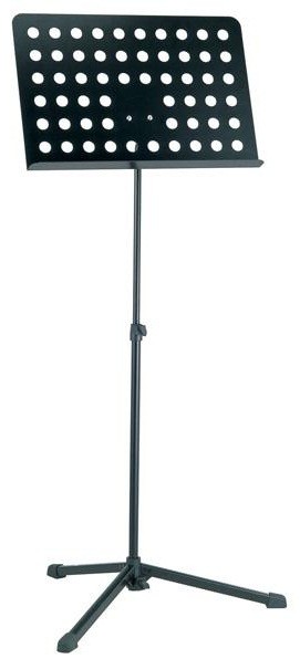 K&M 12179-000-55 - пюпитр оркестровый, высота 610-1080 мм, размер `стола` 500х340 мм, сталь в магазине для музыкантов Рок-н-Ролл