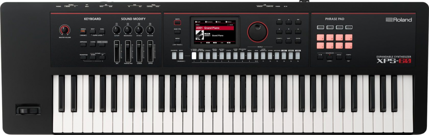 Roland XPS-60 - Компактный сценический синтезатор профессионального уровня, 61 клавиша в магазине для музыкантов Рок-н-Ролл