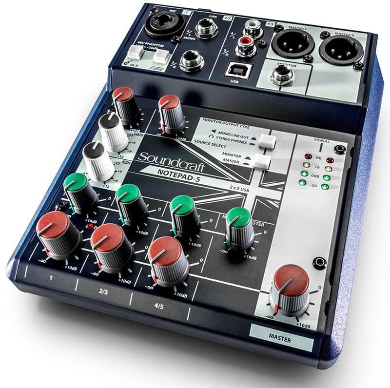 Soundcraft Notepad-5 - микшерный пульт в магазине для музыкантов Рок-н-Ролл