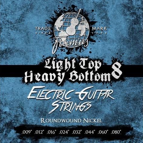 Framus 45240 - струны для 8-струнной электрогитары Blue Label 09-80 (Light-Heavy), никель в магазине для музыкантов Рок-н-Ролл
