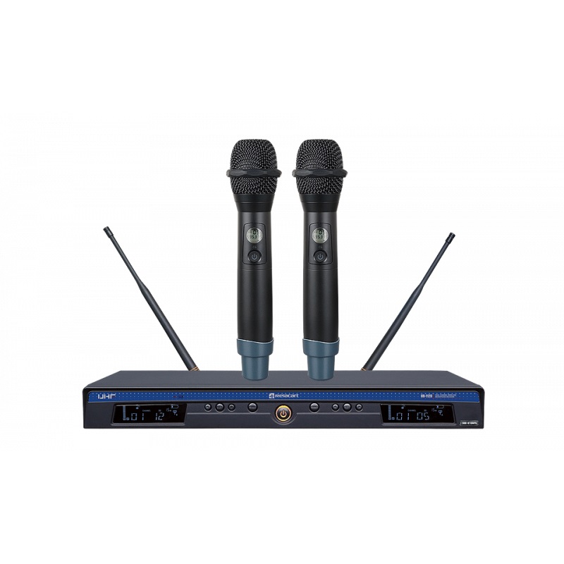 RELACART UR-112DMH - 2-х канальный приемник UR-112D + два ручных микрофона-передатчика EH-60B в магазине для музыкантов Рок-н-Ролл