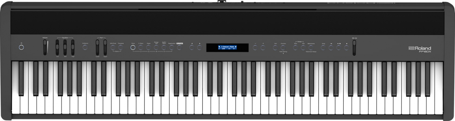 Roland FP-60X-BK - цифровое фортепиано в магазине для музыкантов Рок-н-Ролл