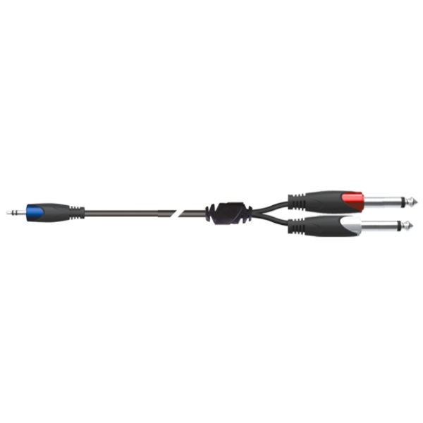 QUIK LOK SX/30-3K - компонентный кабель, 3 метра, разъёмы 2 Mono Jack Male - Stereo Mini Jack в магазине для музыкантов Рок-н-Ролл