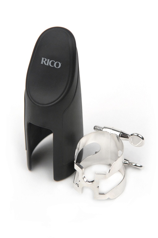 Rico HAS1S H-Ligature - Лигатура с колпачком для саксофона альт, посеребренная в магазине для музыкантов Рок-н-Ролл