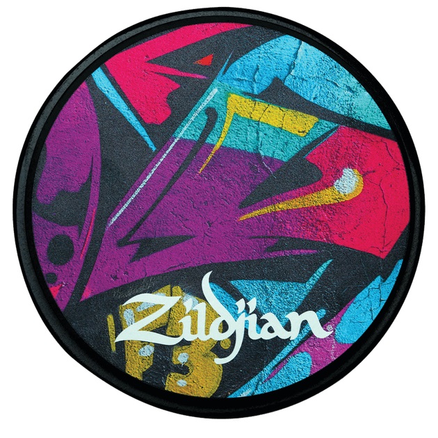 ZILDJIAN ZXPPGRA12 Grafitti Practice Pad 12In - тренировочный пэд 12', рисунок 'Граффити' в магазине для музыкантов Рок-н-Ролл