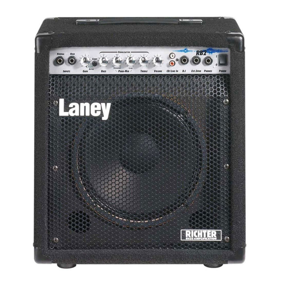 Laney RB2 - басовый комбо 30 Вт,динамик 10", компрессор, 3-х полосный эквалайзер в магазине для музыкантов Рок-н-Ролл
