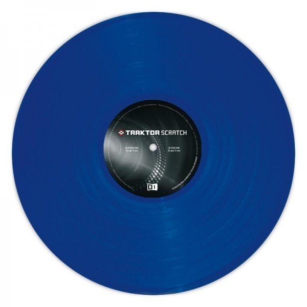 Native Instruments Traktor Scratch Pro Control Vinyl Blue Mk2 - Виниловый диск с таймкодом Mk2 в магазине для музыкантов Рок-н-Ролл