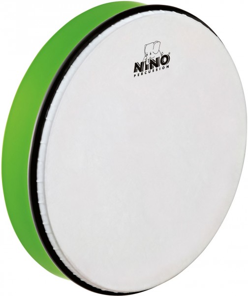 MEINL NINO6GG - бубен (ручной барабан) 12" с колотушкой, зеленый, мембрана пластик в магазине для музыкантов Рок-н-Ролл