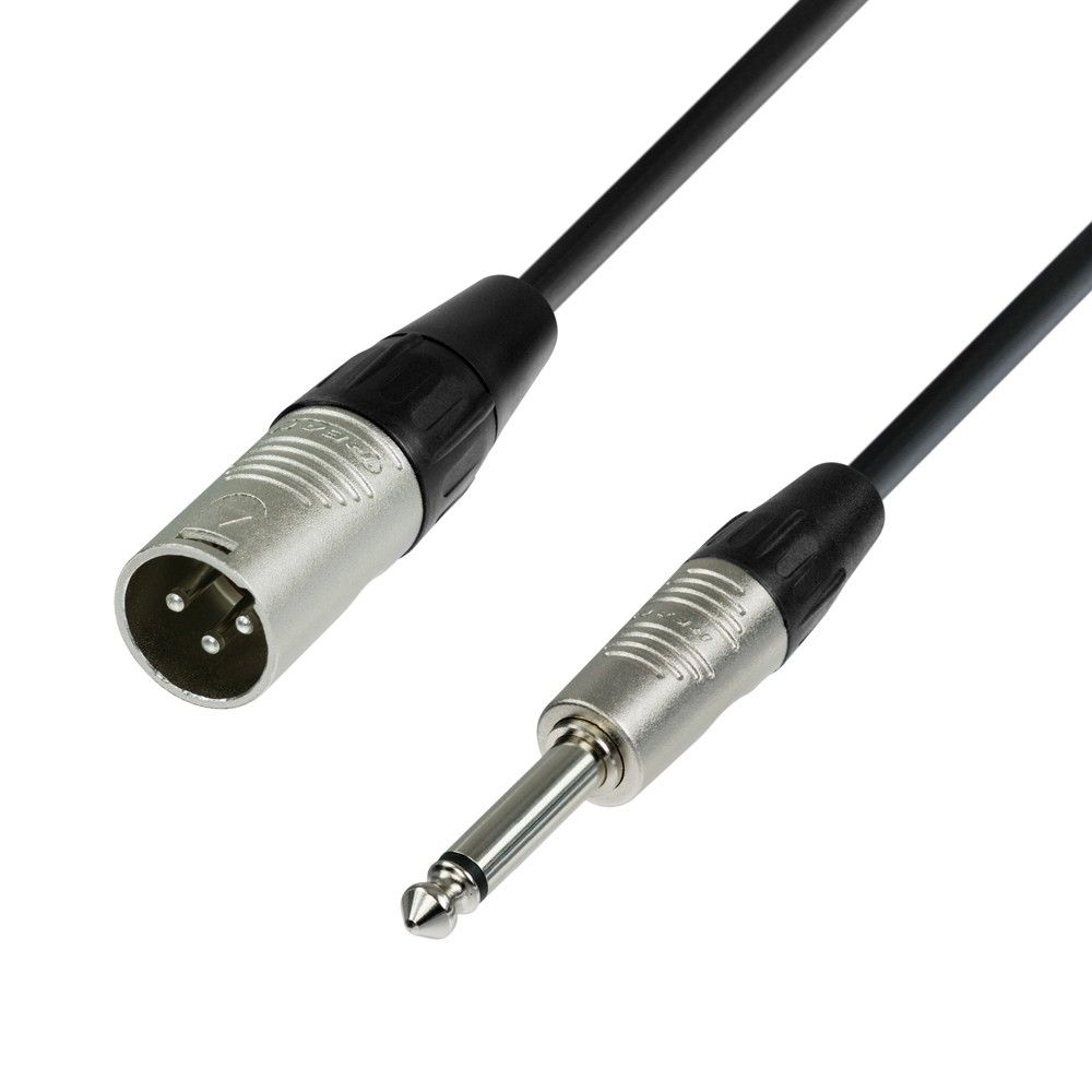 Adam Hall K4MMP0500 - микрофонный кабель XLR(M)-6,3 Jack mono, REAN, 5м в магазине для музыкантов Рок-н-Ролл