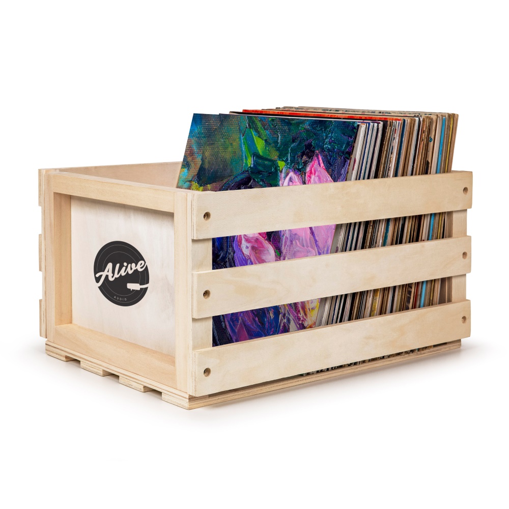 ALIVE AUDIO Nature (Wood) - Ящик для 80 пластинок  в магазине для музыкантов Рок-н-Ролл