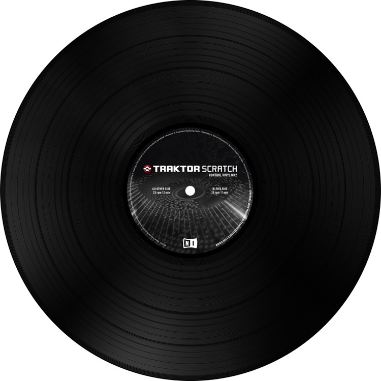 Native Instruments Traktor Scratch Pro Control Vinyl Black Mk2 - Виниловый диск с таймкодом в магазине для музыкантов Рок-н-Ролл