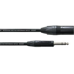 Cordial CPM 5 MV BL - инструментальнй кабель XLR male/джек стерео 6,3 мм male, разъемы Neutrik, 5м в магазине для музыкантов Рок-н-Ролл