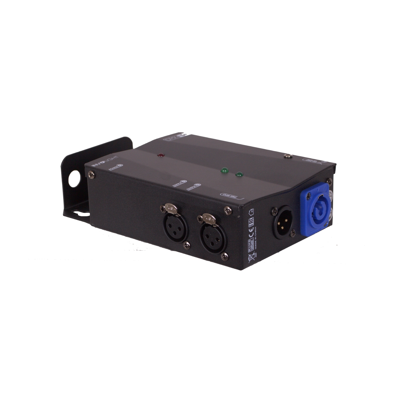 INVOLIGHT DMXS2 - сплиттер DMX сигнала, 1 вход XLR, 2 выхода XLR, гальваническая развязка в магазине для музыкантов Рок-н-Ролл