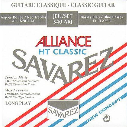 Savarez 540ARJ - Комплект струн для классической гитары ALLIANCE/HT CLASSIC RED/BLUE в магазине для музыкантов Рок-н-Ролл