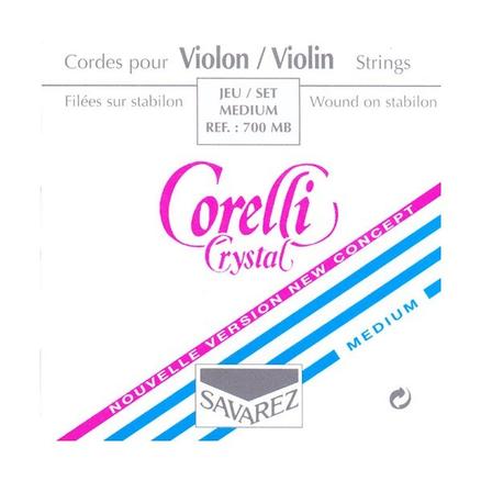 Savarez Corelli Crystal 700MB - Струны для скрипки 4/4, среднее натяжение в магазине для музыкантов Рок-н-Ролл