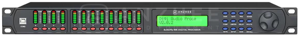 Anzhee Butterfly 96K - Цифровой звуковой процессор 4х8, ЦАП 24 бит/АЦП 32 бит,96 кГц. USB, LAN,RS232 в магазине для музыкантов Рок-н-Ролл