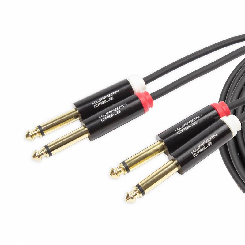 KUPFERN KFAC18 3M - Шнур аудио 3 м, 2хJACK 1/4" <=> 2хJACK 1/4" в магазине для музыкантов Рок-н-Ролл