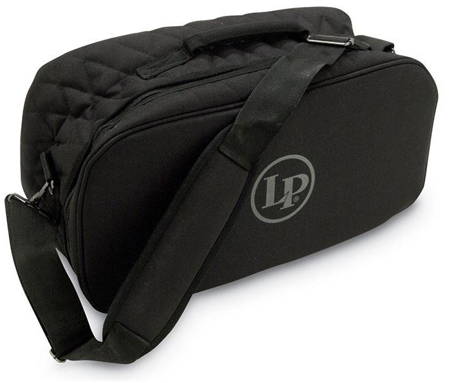 LP 532-BK Bongo Bag 19"x8"x10" - чехол для бонго, плечевой ремень, с чехлом для ковбела и колотушки в магазине для музыкантов Рок-н-Ролл