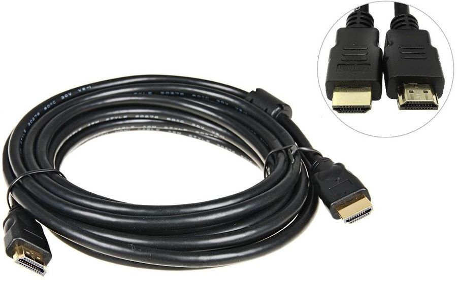 Premier 5-813 3.0 - Кабель HDMI пластик "позолоченный" сечение OD6.0мм с ферритами 3м в магазине для музыкантов Рок-н-Ролл