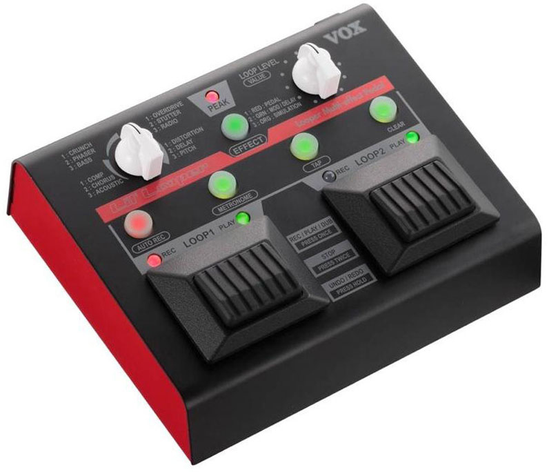 VOX Lil' Looper VLL-1 - цифровой напольный лупер/процессор, запись до 90 сек. на 2 независимые петли в магазине для музыкантов Рок-н-Ролл