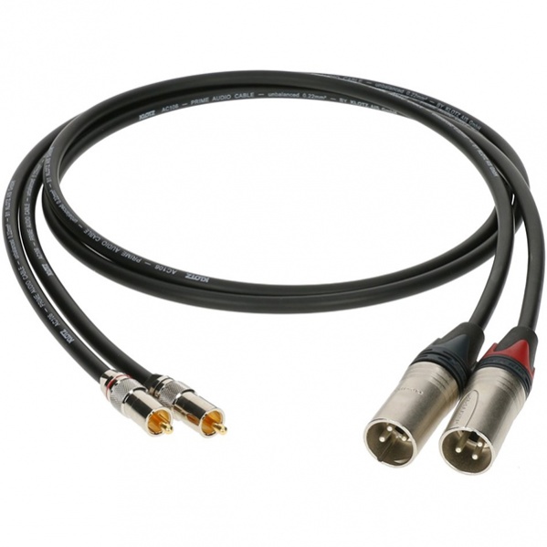 Klotz ALPM015 - Кабель акустический XLRm-RCA, 1,5м, 2шт в магазине для музыкантов Рок-н-Ролл