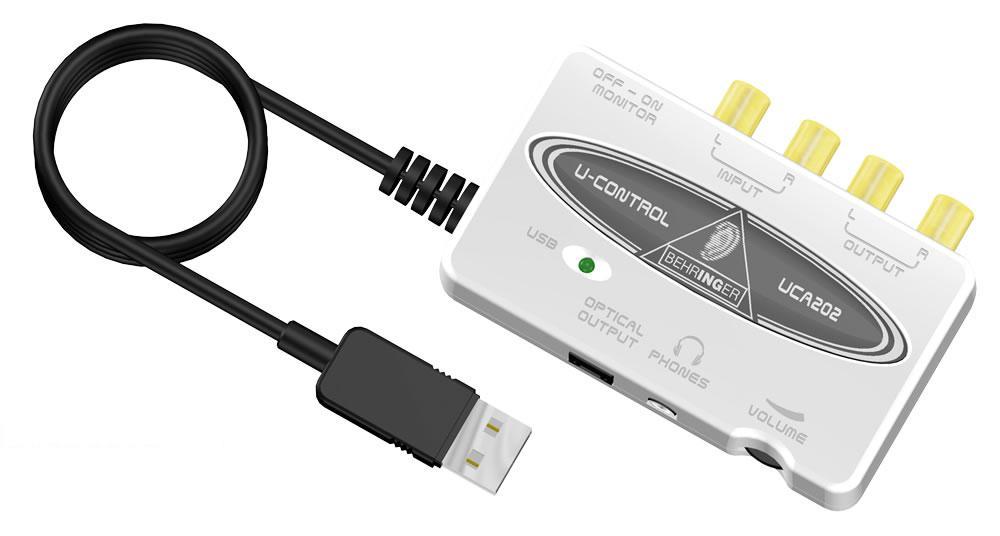 Behringer UCA202 U-CONTROL - USB интерфейс внешний для записи и воспроизведения звука на компьютере в магазине для музыкантов Рок-н-Ролл