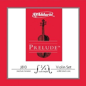 D'Addario J810-3/4M Prelude - Комплект струн для скрипки размером 3/4, среднее натяжение в магазине для музыкантов Рок-н-Ролл