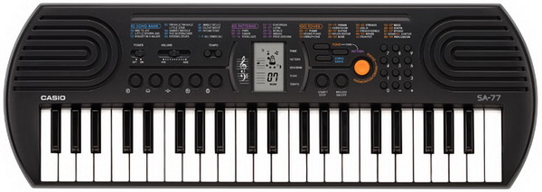 Casio SA-77 - Синтезатор для детей, 44 клавиши в магазине для музыкантов Рок-н-Ролл