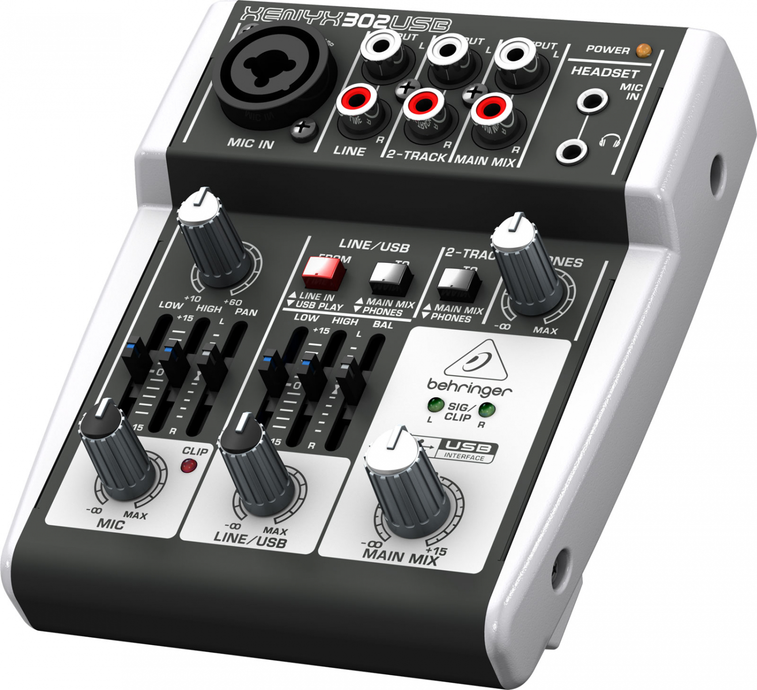 Behringer Xenyx 302USB - Сверхкомпактный малошумящий микшерный пульт с USB интерфейсом в магазине для музыкантов Рок-н-Ролл
