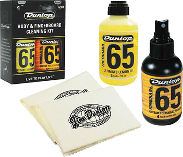 Dunlop 6503 Body and Fingerboard Cleaning - Набор по уходу за декой/накладкой полироль+лимонное масл в магазине для музыкантов Рок-н-Ролл