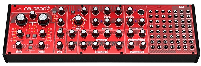 Behringer NEUTRON - полумодульный аналоговый синтезатор, без клавиш в магазине для музыкантов Рок-н-Ролл