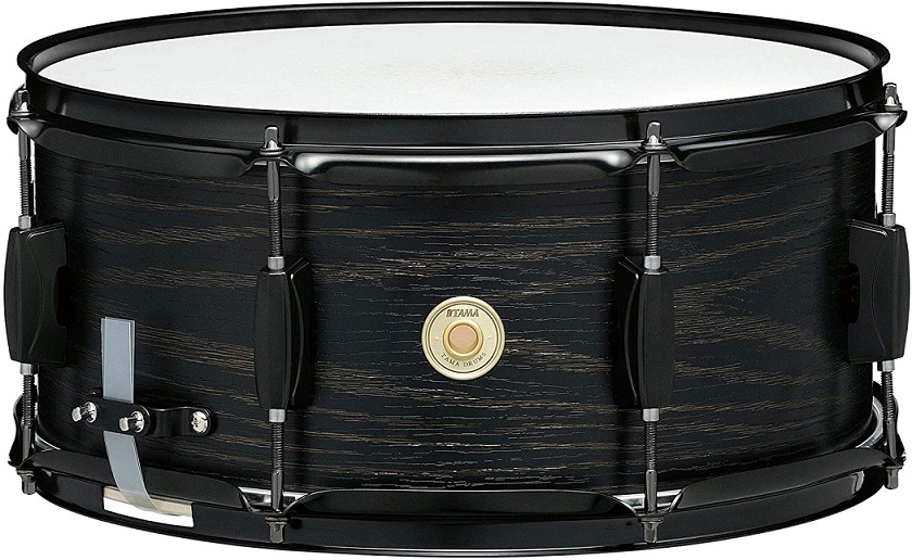 TAMA WP1465BK-BOW WOODWORKS SERIES SNARE DRUM 6.5'х14' - малый барабан, тополь, цвет Black Oak Wrap в магазине для музыкантов Рок-н-Ролл