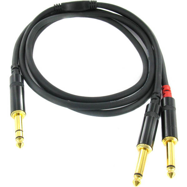 Cordial CFY 1,5 VPP - кабель 1,5 m стерео jack 6,3 mm x 2 моно jack 6,3 mm в магазине для музыкантов Рок-н-Ролл