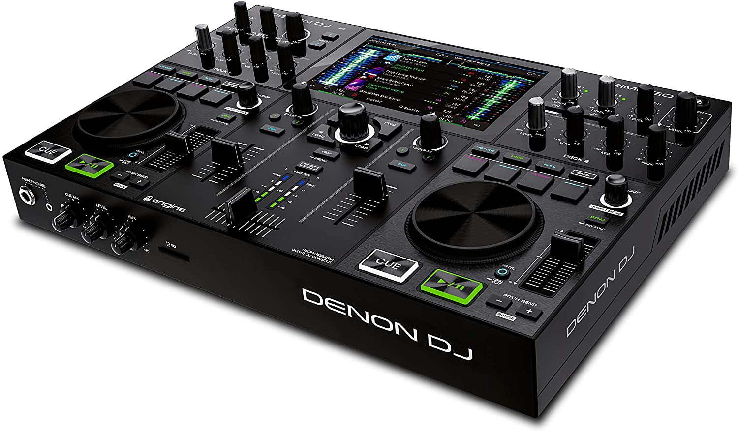Denon Prime GO - Полностью автономная 2-х дековая DJ система; 7" мультитач дисплей в магазине для музыкантов Рок-н-Ролл