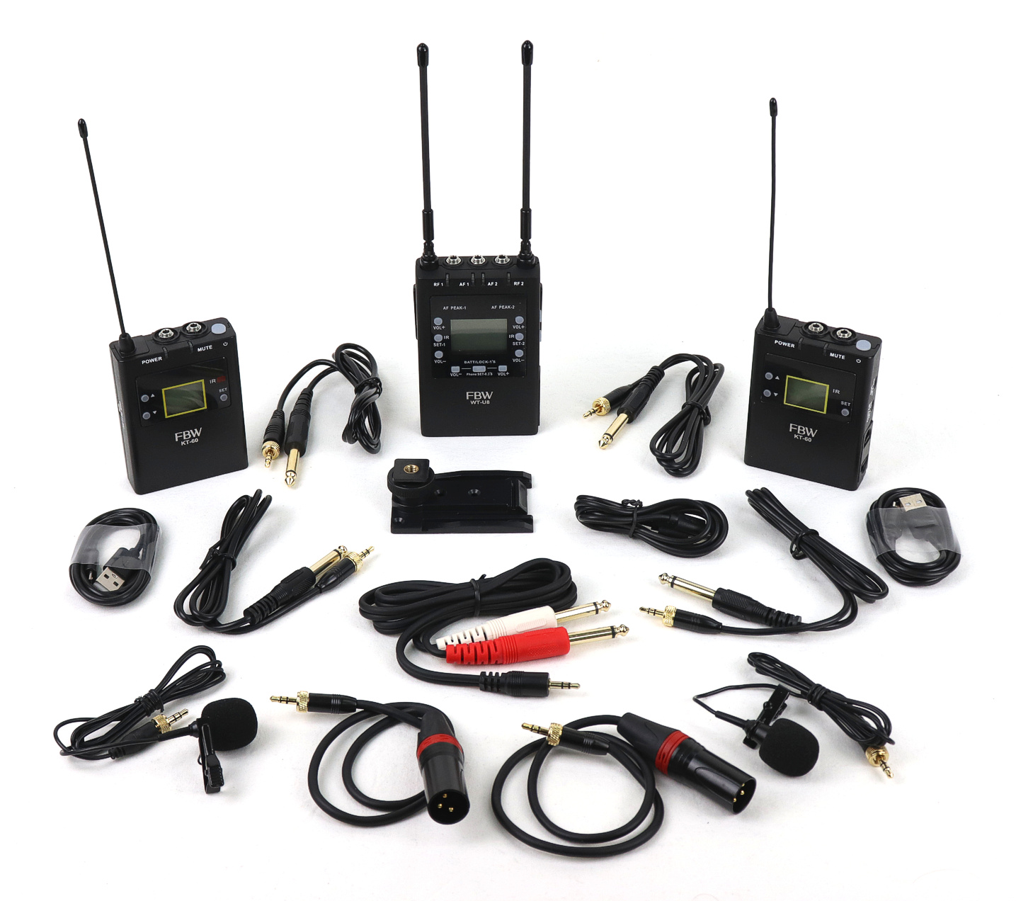 FBW WT-U8+2KT-60 - накамерная радиосистема двухканальная, состоит из приёмника WT-U8 в магазине для музыкантов Рок-н-Ролл