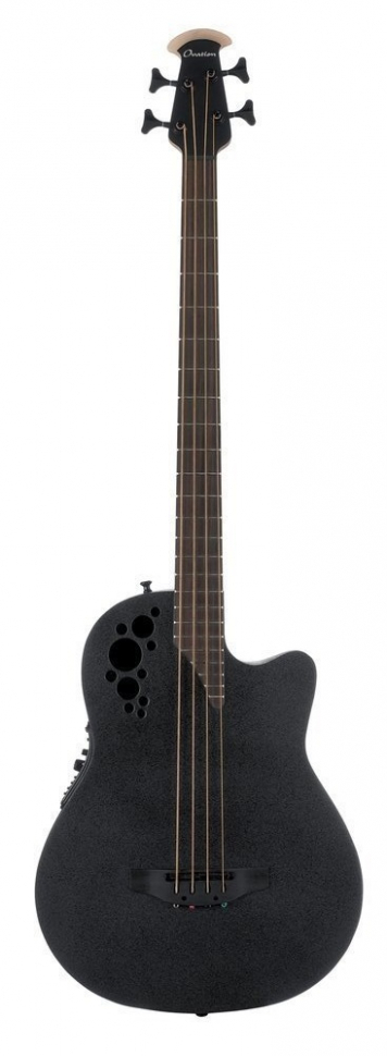 OVATION B778TX-5 Bass Elite T Mid Cutaway Black Textured - электроакустическая бас-гитара в магазине для музыкантов Рок-н-Ролл