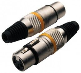 Rockcable RCL10001 M  XLR, Канон, мама, металл. корпус. в магазине для музыкантов Рок-н-Ролл